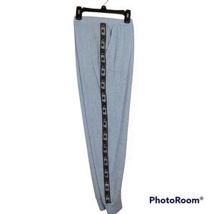 Juicy Couture | Baby Blue Pajama Pant Logo Strip Terry Jogger | Size L